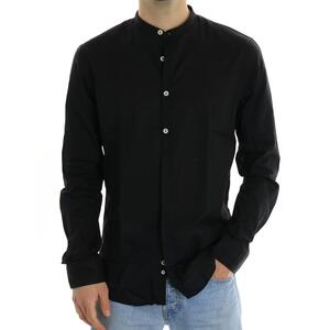 CAMICIA MUSSOLA BL11 NERO